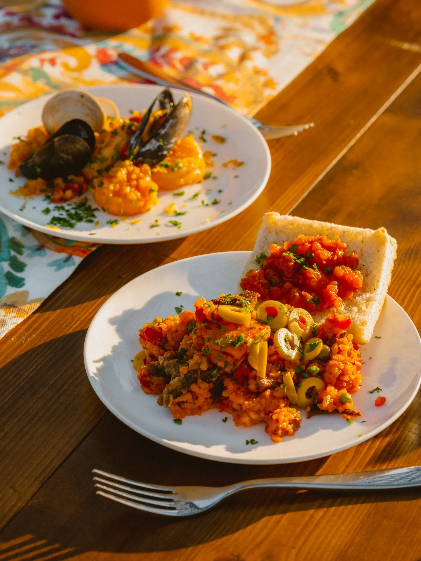 Spanish-style dish at Chef's Garden Catering Experience, Jacksonville